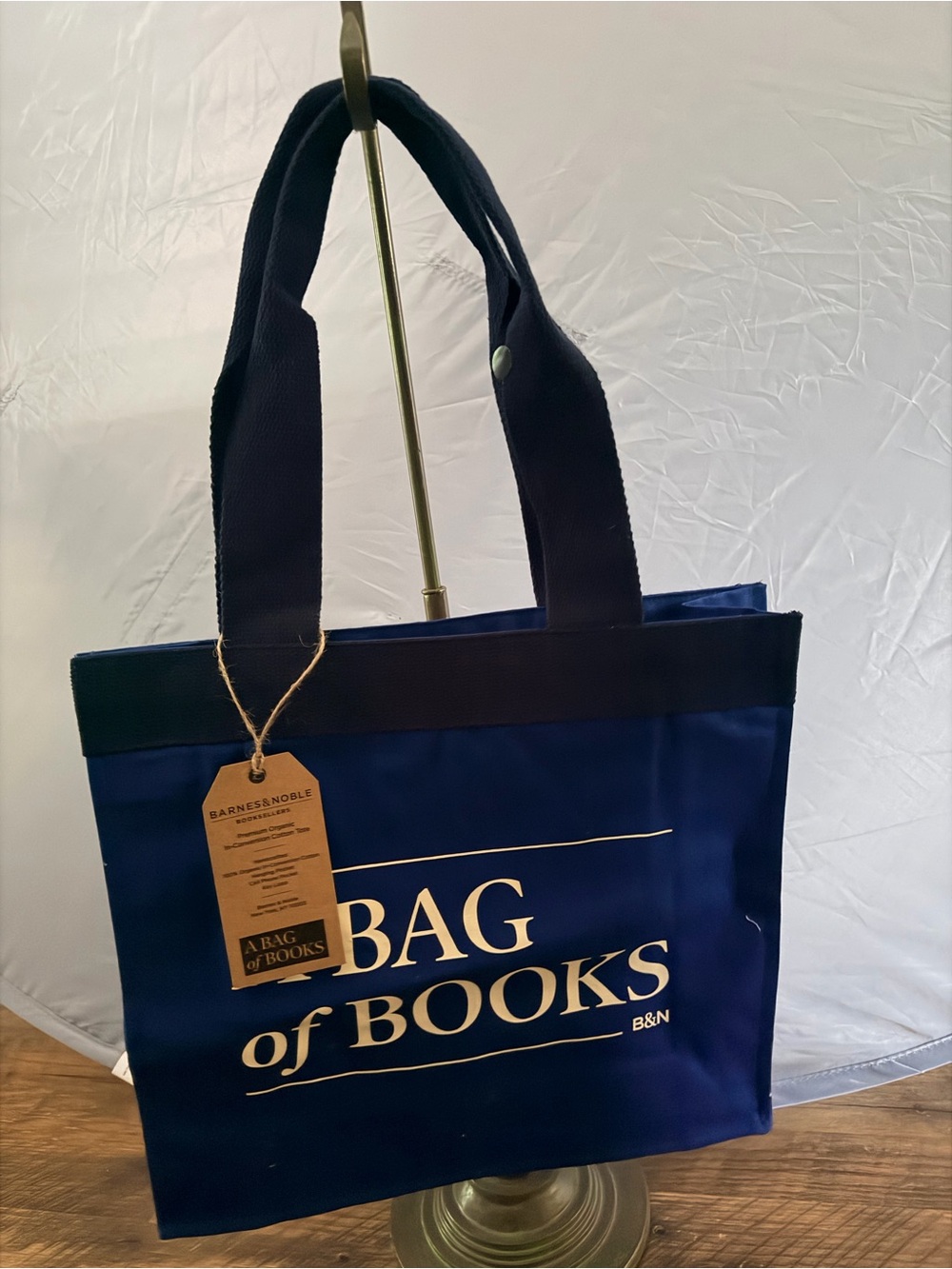 Barnes & Noble Navy and Black 'Bag of Books' Tote